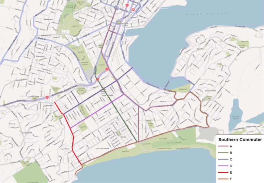 Cycle Network Plan South Dunedin