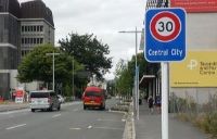 30km/h Central City sign