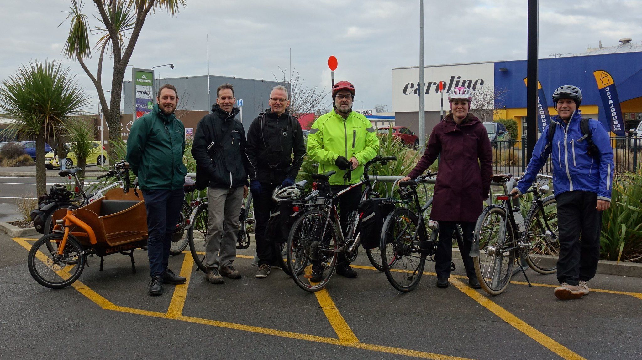 Technical team tour by bike