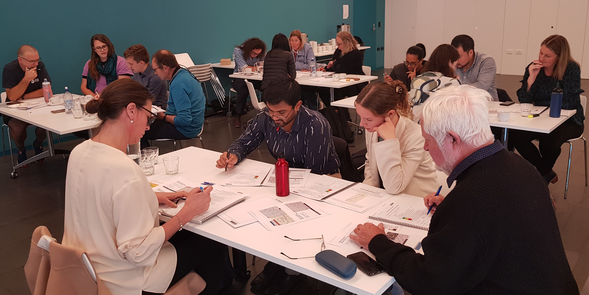 Participants work on an exercise Chch 2023