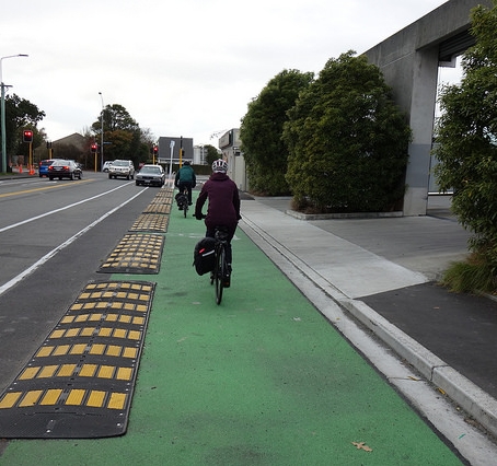 A section of the Papanui Parallel Major Cycle Route