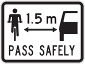Pass Safely sign