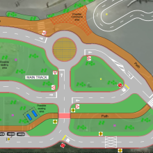 Prop track layout plan