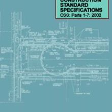 Cover of Christchurch City Council Construction Standards Specification (CSS) document