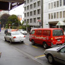 Loading zone next to expresso bar in christchurch