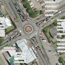 Roundabout design plans.