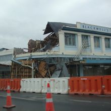 Damaged building in Kaiapoi