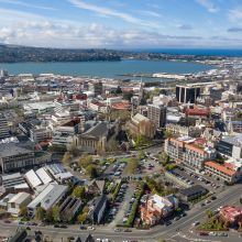Aerial view of Dunedin, courtesy of DunedinNZ