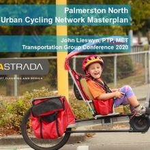 Urban cycling network masterplan cover for Palmerston North