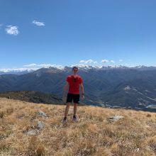 Niklas standing on a mountain