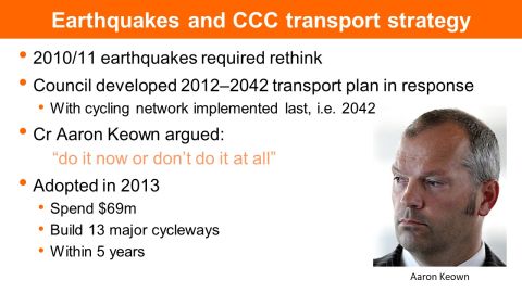 Earthquakes and CCC transport strategy