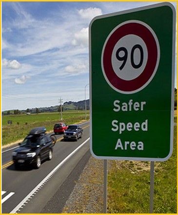 90 km/h speed sign