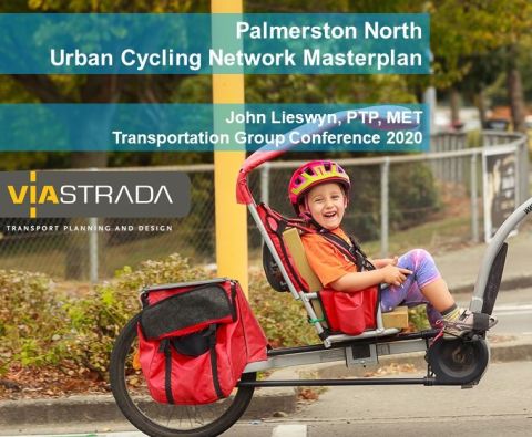 Urban cycling network masterplan cover for Palmerston North