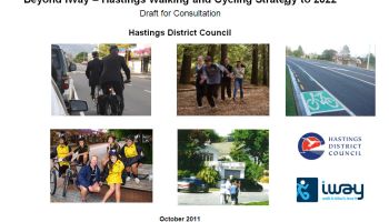 cover of "beyond Iway - Hastings walking and cycling strategy to 2022" cover