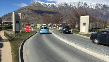 Roundabout at Queenstown Airport