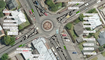 Roundabout design plans.