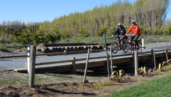 Cyclists on the Little River Rail Trail