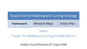 Cover Page of councils walking and cycling strategy.